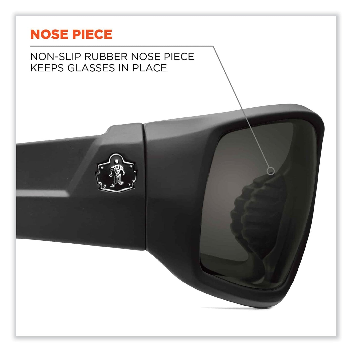 Skullerz Odin Safety Glasses, Black Full Frame, Polarized G15 Green Shade 3 VLT Dual Lens