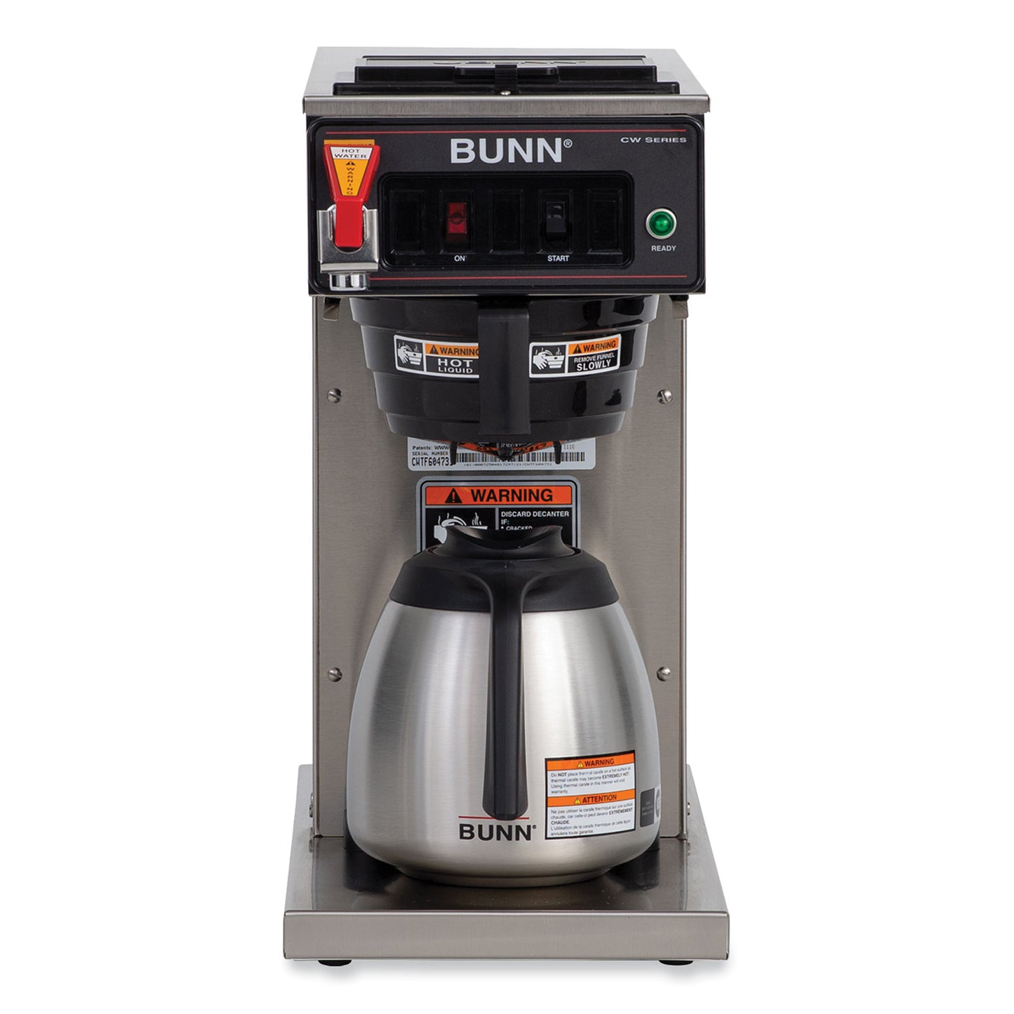 CWTF15-TC 12-Cup Automatic Thermal Coffee Brewer, Gray/Stainless Steel