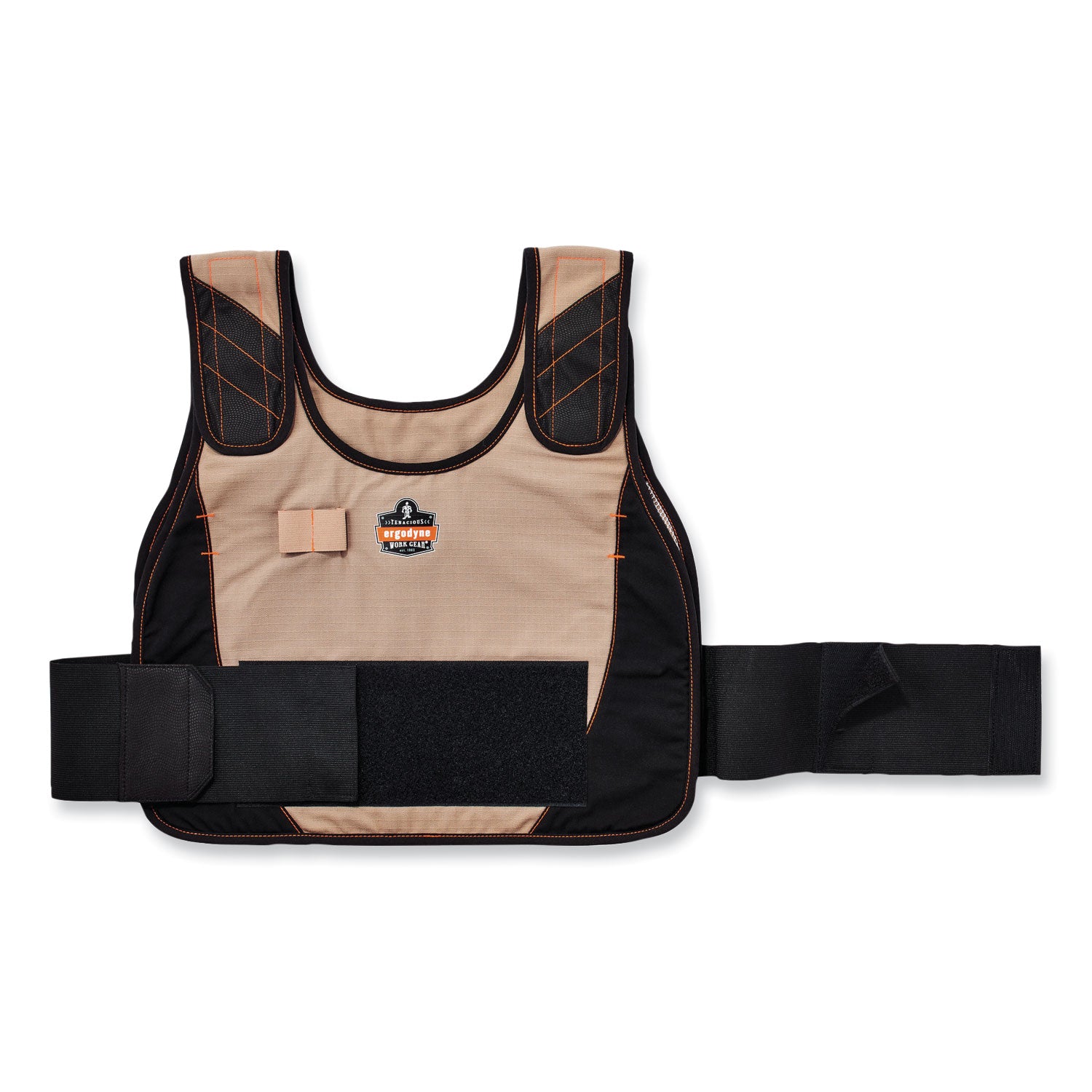 Chill-Its 6240 Phase Change Cooling Vest Elastic Extenders, 3.5", One Size Fits Most, Black