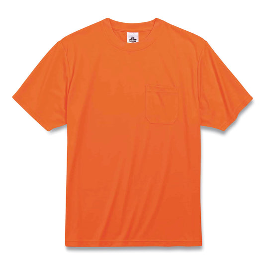GloWear 8089 Non-Certified Hi-Vis T-Shirt, Large, Orange