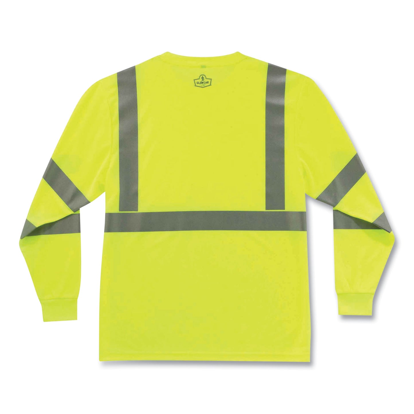 GloWear 8391 Class 3 Hi-Vis Long Sleeve Shirt, 5X-Large, Lime