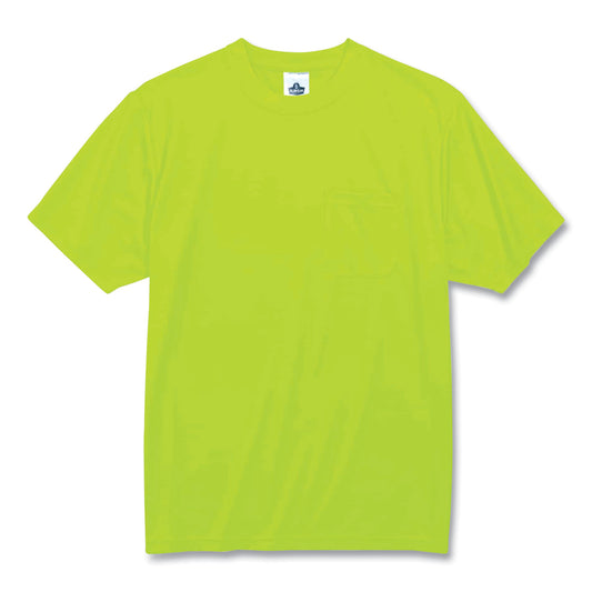 GloWear 8089 Non-Certified Hi-Vis T-Shirt, 5X-Large, Lime