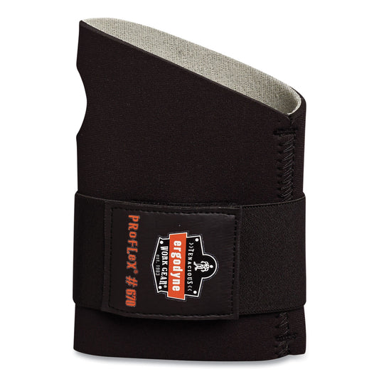 ProFlex 670 Ambidextrous Single Strap Wrist Support, Small, Fits Left Hand/Right Hand, Black