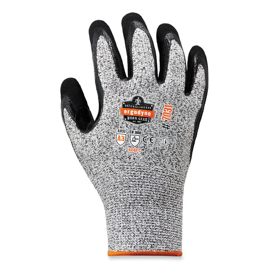 ProFlex 7031 ANSI A3 Nitrile-Coated CR Gloves, EN388: 4X42C, 9.5" Long, Small, Gray, Pair