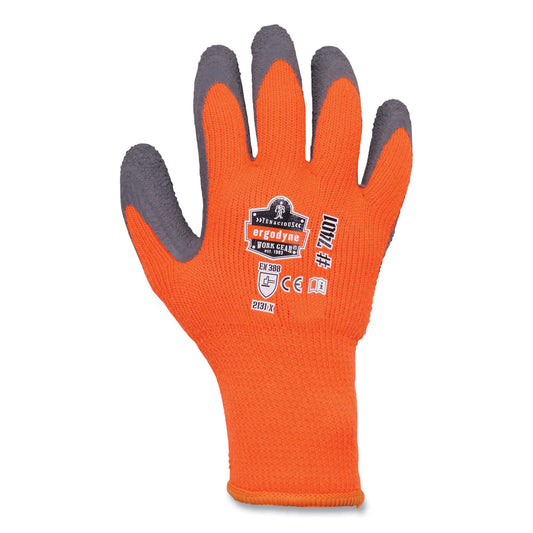 ProFlex 7401-CASE Coated Lightweight Winter Gloves, EN388: 2131X, 11" Long, X-Large, Orange, 144 Pairs/Carton