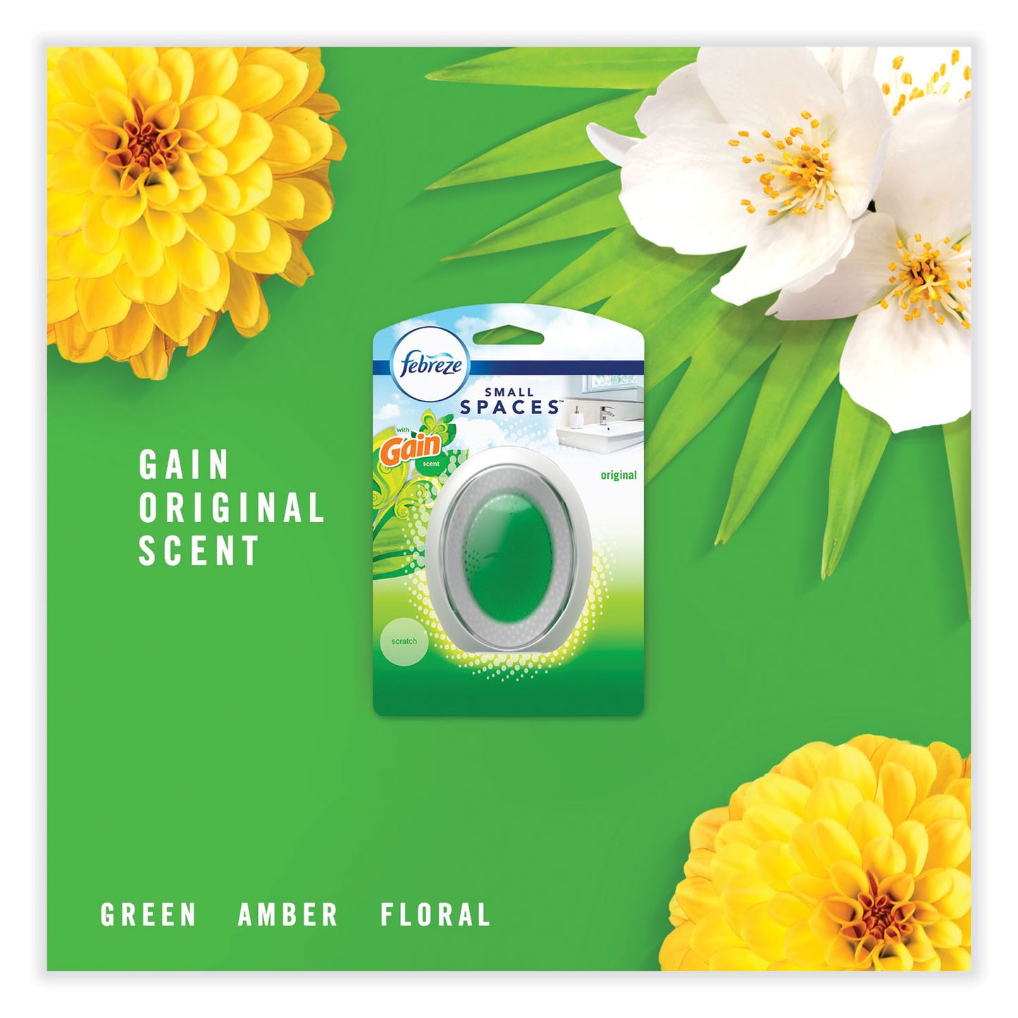 SMALLSPACES, GAIN ORIGINAL SCENT, 7.5 ML CARTRIDGE, 2/PACK
