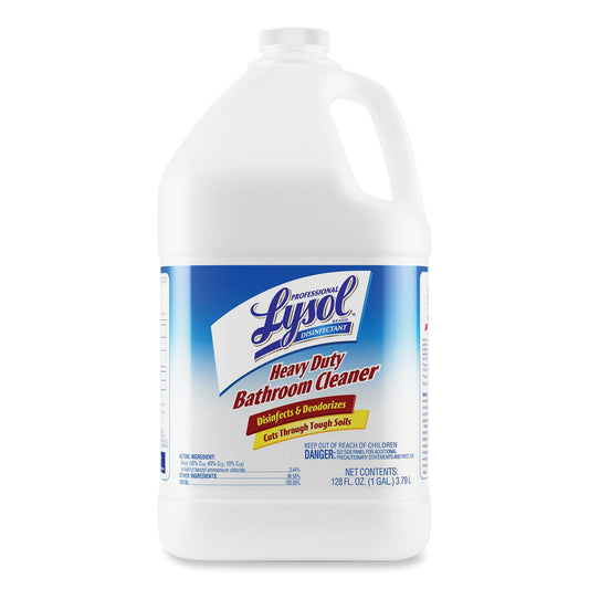 Disinfectant Heavy-Duty Bathroom Cleaner Concentrate, Fresh Lime Scent, 1 gal Bottle