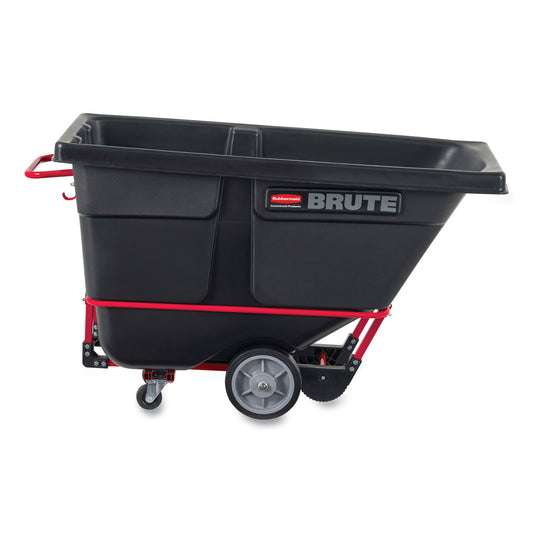1 cu yd BRUTE Rotomolded Tilt Truck, 1,250 lb Capacity, Black
