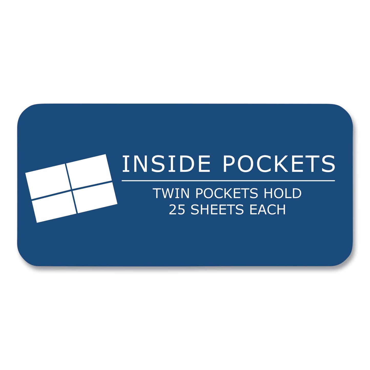 Pocket Folder, Accommodates (50) 11 x 8.5 Sheets, White, 250/Carton