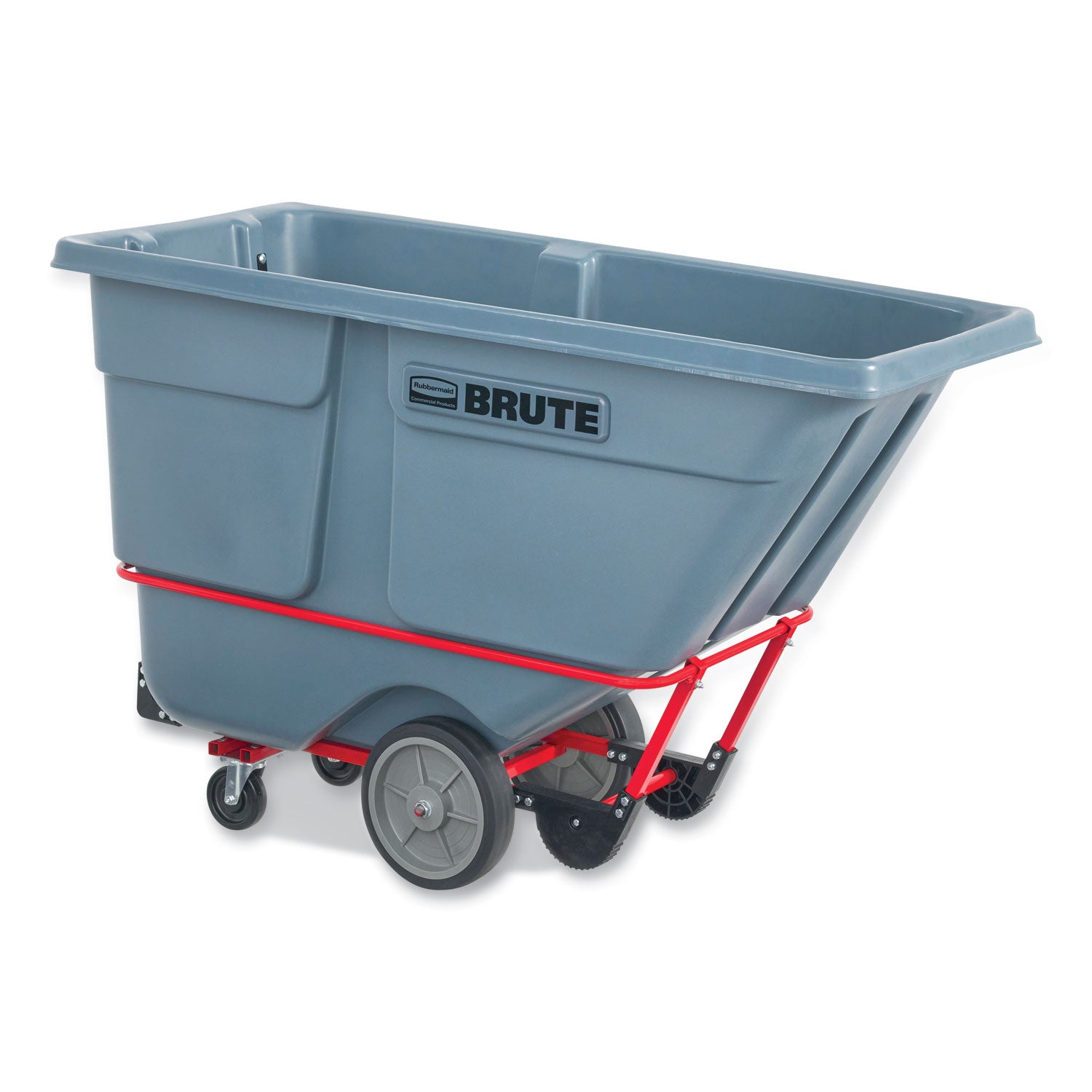 1 cu yd BRUTE DURATILT Frame Tilt Truck, Heavy Duty, 2,100 lb Capacity, Gray