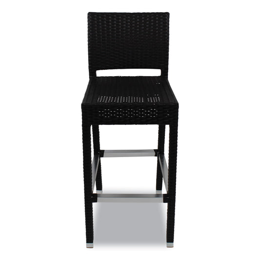 Gama Series Barstools, Supports Up to 300 lb, 31.25" Seat Height, Chocolate Seat, Chocolate Back, Chocolate Base