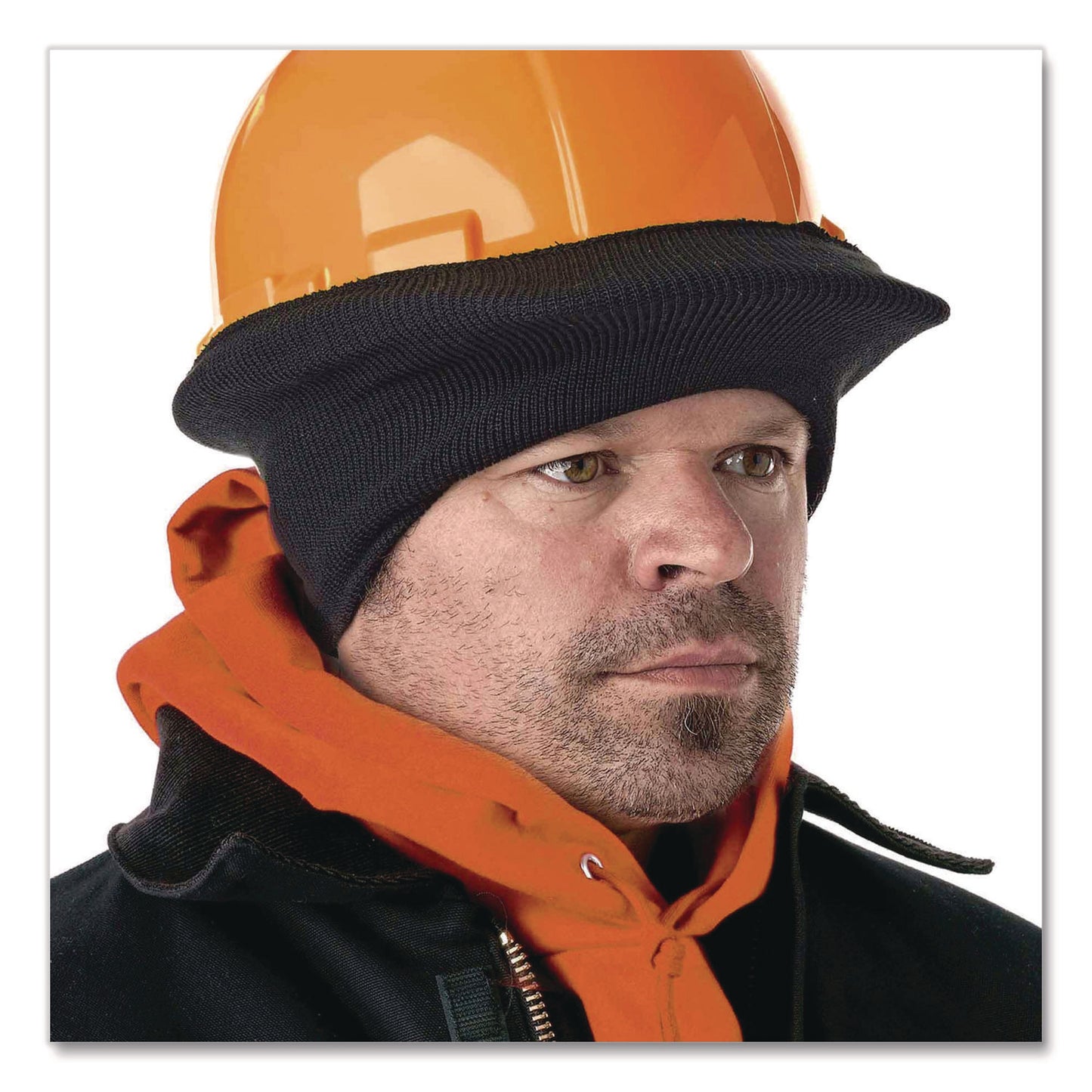 N-Ferno 6810 Half Style Stretch Cap, Polyester, One Size Fits Most, Black
