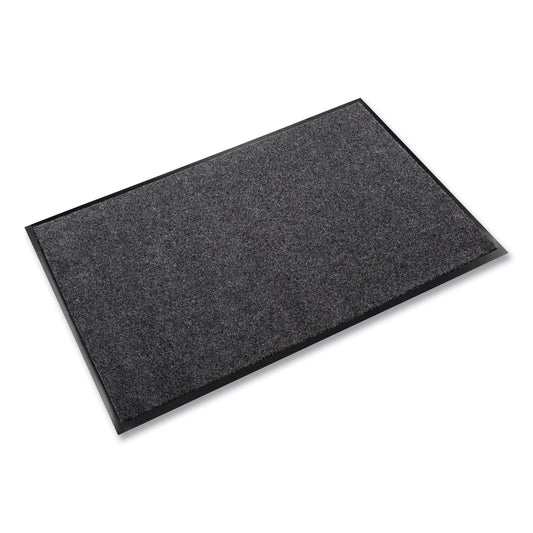 EcoStep Wiper Mat, Rectangular, Charcoal Gray Cut Pile Surface, 48" x 96"
