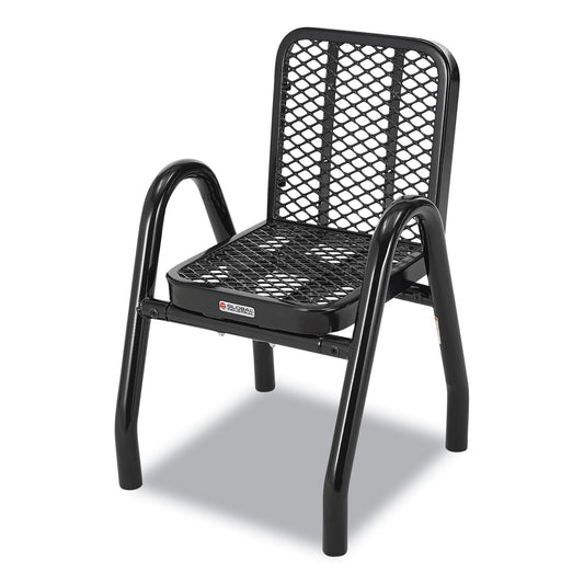 Outdoor Dining Set, Square, 36 x 36 x 36, Black Top, Black Base/Legs