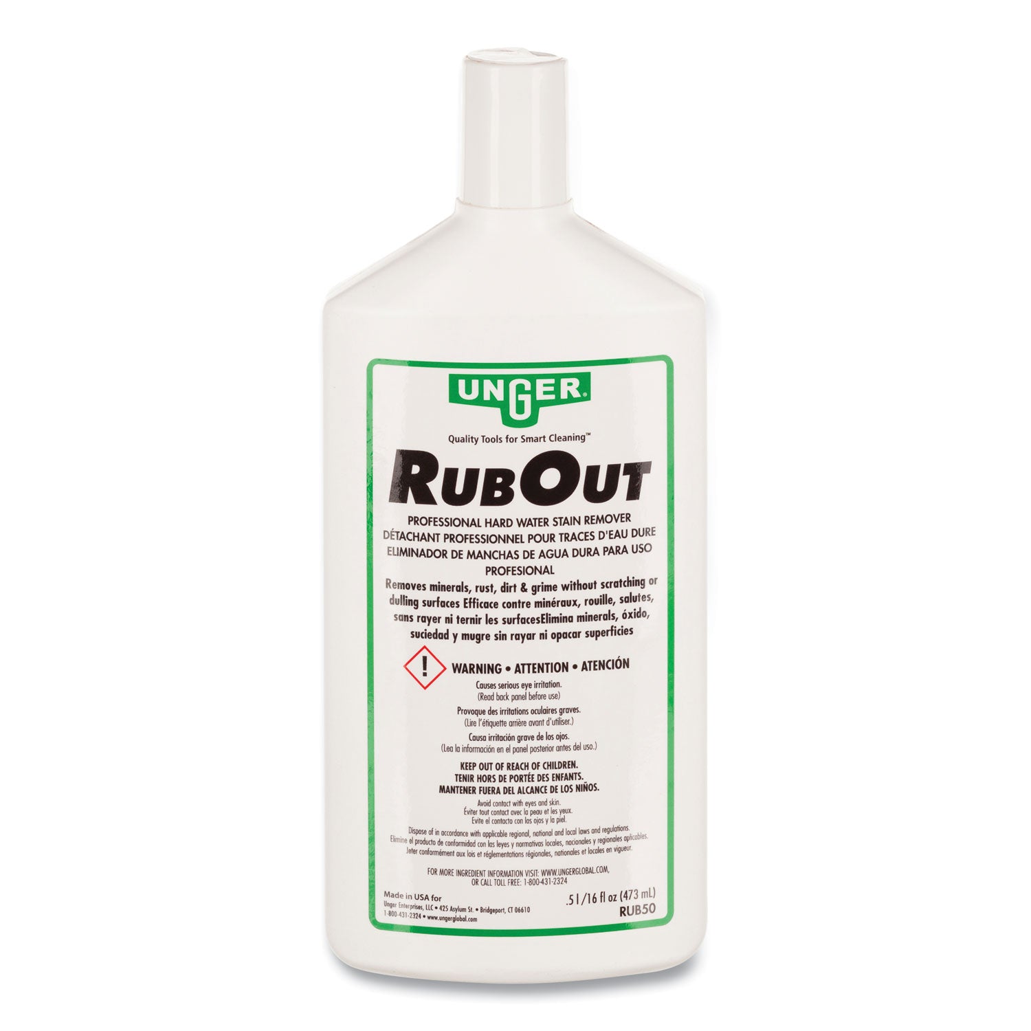 RubOut Glass Cleaner, 16 oz Bottle