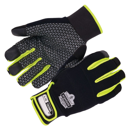 ProFlex 850 Insulated Freezer Gloves, EN388: 3X22B, 9" Long, Small, Black, Pair