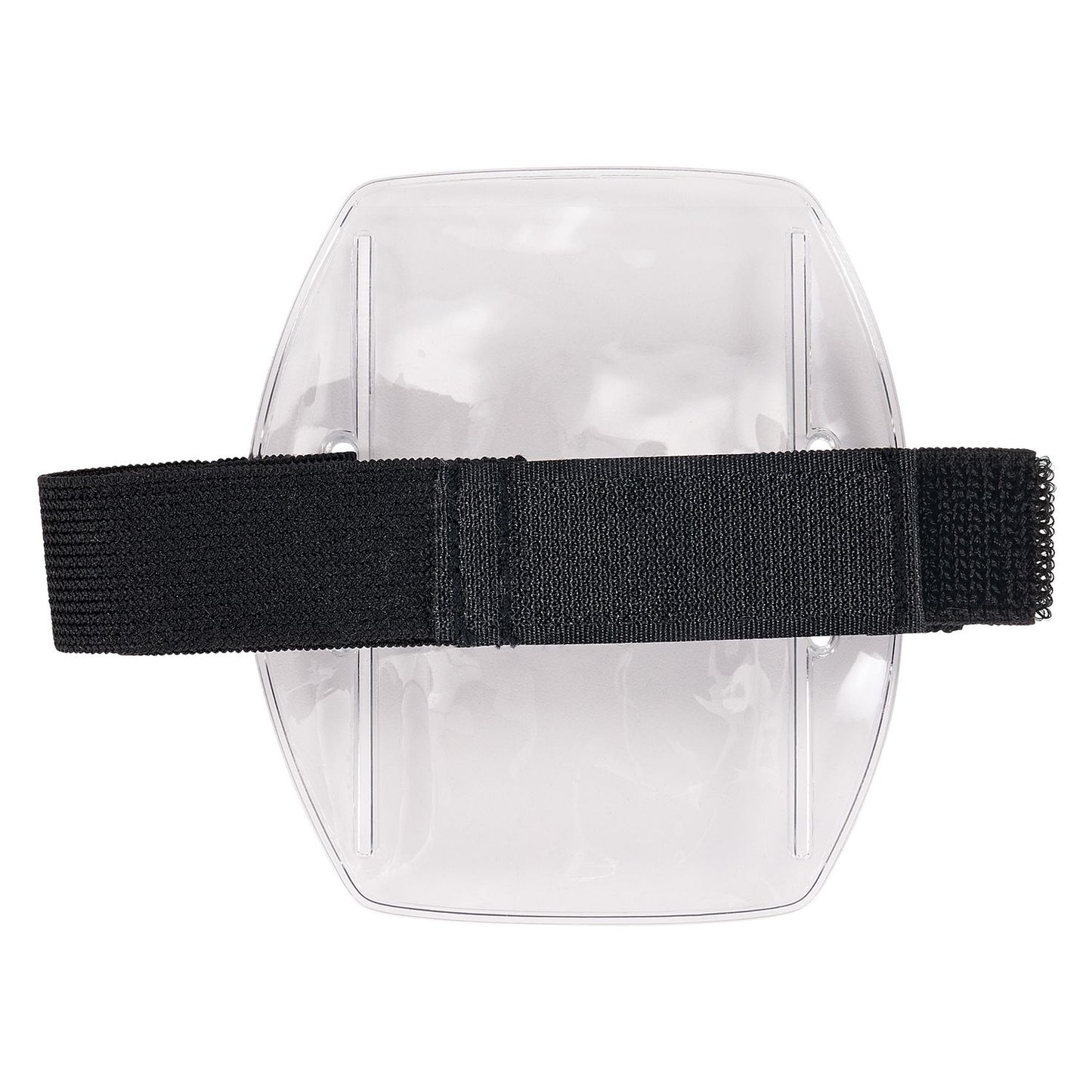 Squids 3386 Arm Band ID/Badge Holder, Vertical, Black/Clear, 3.75 x 4.25 Holder, 2.5 x 4 Insert, 10/Pack